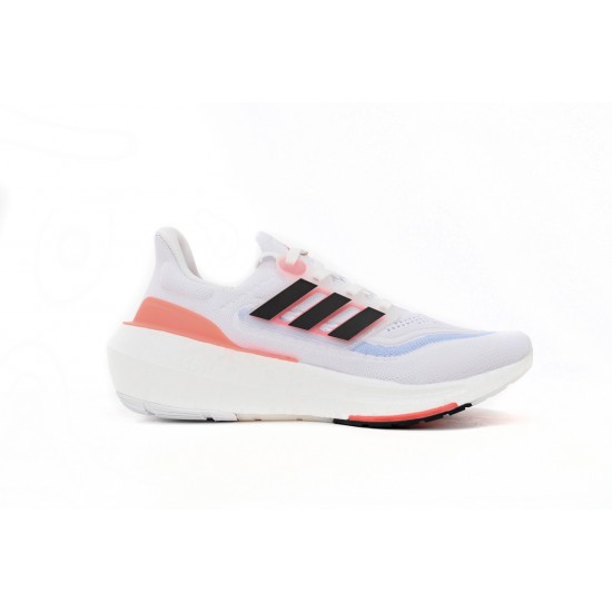 Adidas Ultra Boost Light White Black Solar Red HQ6351