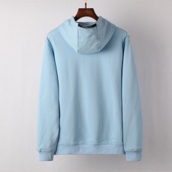 C.P Company Diagonal Raised Fleece Hoodie Crystal Blue