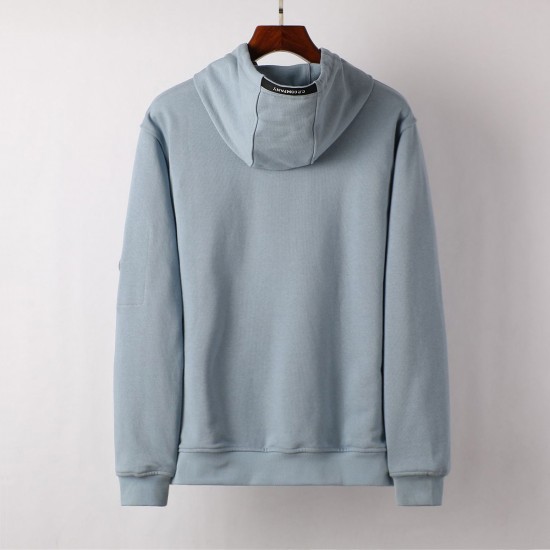 C.P Company Diagonal Raised Fleece Hoodie Starlight Blue