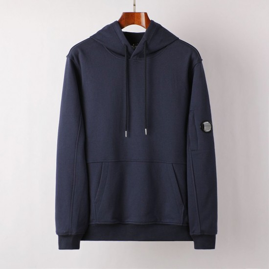 C.P Company Diagonal Raised Fleece Hoodie Midnight Navy