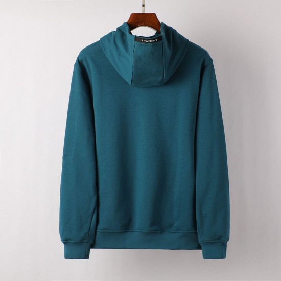 C.P Company Diagonal Raised Fleece Hoodie Ink Blue