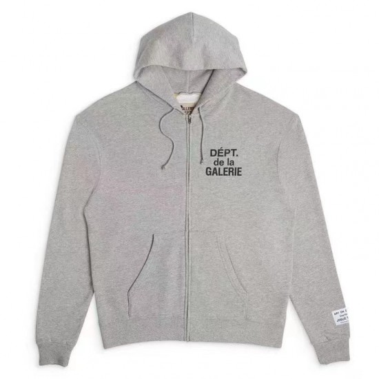 Gallery Dept. French Zip Hoodie - Heather Grey