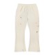 Gallery Dept. GD Logo Painted Flare Sweat Pant White