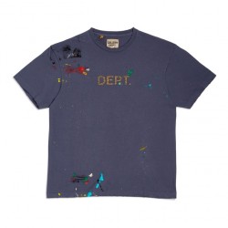 Gallery Dept. 23ss Logo Hand Painted Tee Navy