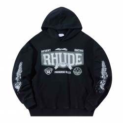 Rhude 4x4 Logo-Print Cotton-Jersey Hoodie