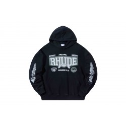 Rhude 4x4 Logo-Print Cotton-Jersey Hoodie