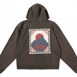 Rhude Gray Moonlight Stamp Hoodie