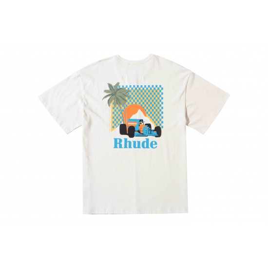 Rhude Moonlight Tropics Tee White