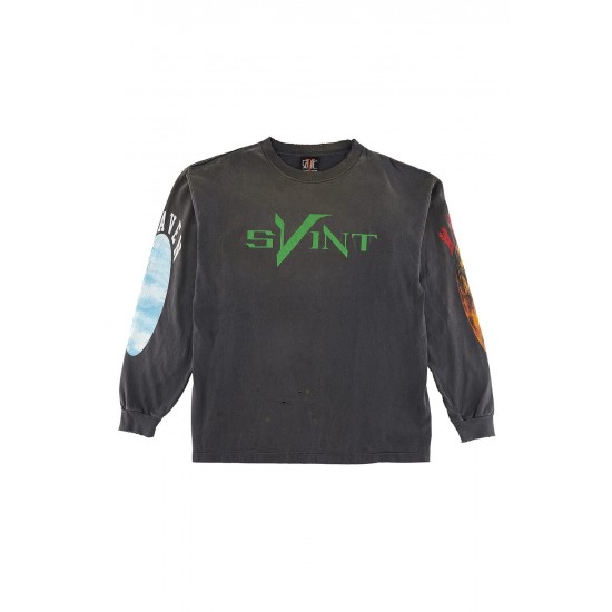 VLONE × ©SAINT M×××××× 22AW SKULL Long sleeve T-shirt 