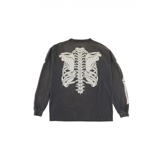 VLONE × SAINT MICHAEL 22FW BONE Long sleeve T-shirt 