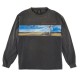 Saint Michael Sky Jesus Long Sleeve T-shirt Vintage Black