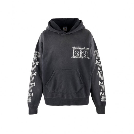 Saint Michael x Aries Hoodie ' ST Aries Black