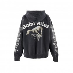 Saint Michael x Aries Hoodie ' ST Aries Black