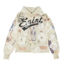 DENIM TEARS × ©SAINT M×××××× "SAINT TEARS" Graffiti Hoodie