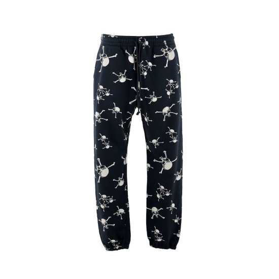 Saint Michael Mxxxxxx × Shermer SA_CRW Pants Skull Black