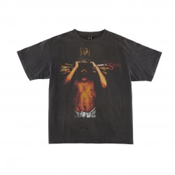 Saint Michael We Live Hell Tee - Black