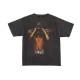 Saint Michael We Live Hell Tee - Black