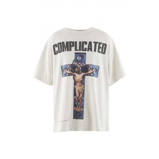 Saint Michael Kosuke Kawamura Complicated Tee in White