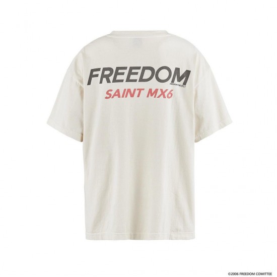 Saint Michael Mxxxxxx × Freedom FD SS Bike Tee White