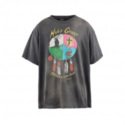 Saint Michael Lastman Holy Ghost Tee Black