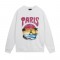 Balenciaga Paris Tropical Round Sweatshirt Oversized in white and pink medium fleece