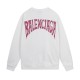 Balenciaga Paris Tropical Round Sweatshirt Oversized in white and pink medium fleece