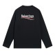 Balenciaga Logo Printing Long Sleeves Black 556147TBV141000