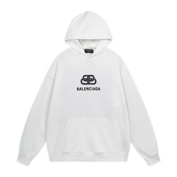 Balenciaga Unisex BB Printing Fleece White 570811TEV199044