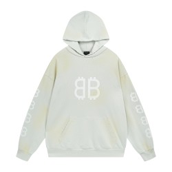 Balenciaga Crypto Medium Fit Hoodie Grey