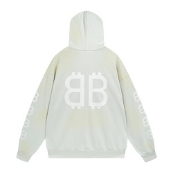 Balenciaga Crypto Medium Fit Hoodie Grey