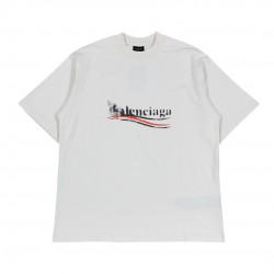 Balenciaga Political Stencil Cotton T-shirt White