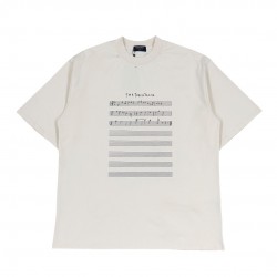 Balenciaga Music Angelo Badalamenti Series T-shirt Oversized in Light Beige