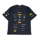 Balenciaga Top League T-Shirt Oversized in black vintage jersey