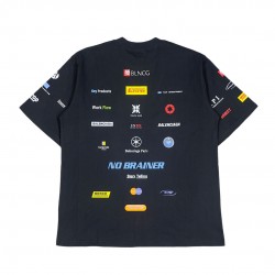 Balenciaga Top League T-Shirt Oversized in black vintage jersey