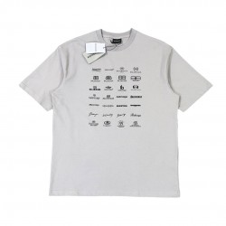 Balenciaga Languages Logo T-Shirt Grey