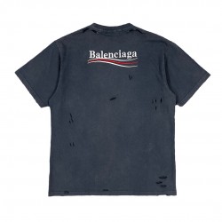 Balenciaga Political Campaign Short Sleeve Black