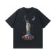 Balenciaga Paris Liberty T-Shirt Medium Fit in black vintage jersey