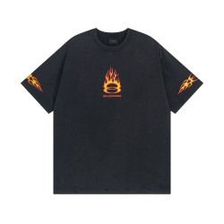 Balenciaga Burning Unity T-Shirt Oversized in black vintage jersey