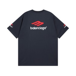 Balenciaga 3B Sports Icon T-Shirt Medium Fit in black, red and white vintage jersey