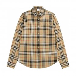 Burberry Button-down Collar Vintage Check Cotton Shirt London