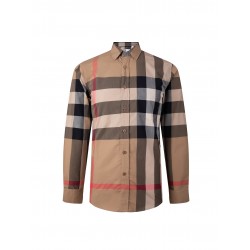 Burberry Check Cotton Long-Sleeved Shirt 