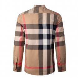 Burberry Check Cotton Long-Sleeved Shirt 