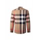 Burberry Check Cotton Long-Sleeved Shirt 