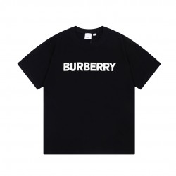 Burberry Logo Cotton T-shirt Black