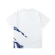 Burberry EKD Cotton T-shirt White Blue