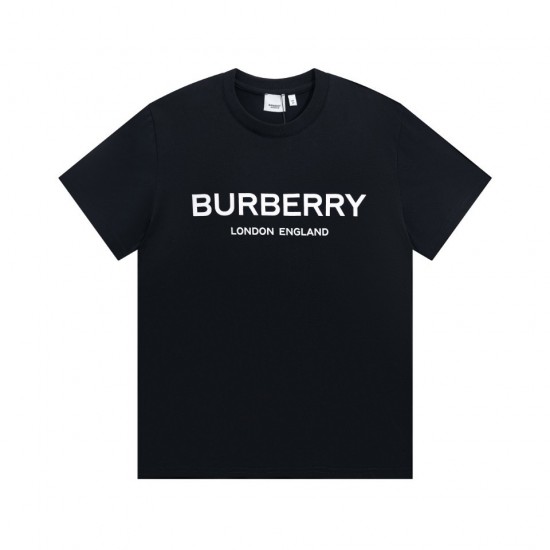 Burberry London England Logo Cotton T-shirt Black