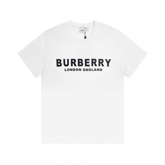 Burberry London England Logo Cotton T-shirt White