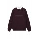 Fear of God Essentials SS23 Waffle Long Sleeve Polo Shirt 'Plum' FOG-SS23-054