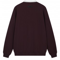 Fear of God Essentials SS23 Waffle Long Sleeve Polo Shirt 'Plum' FOG-SS23-054