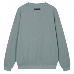 Fear of God Essentials SS23 Waffle Long Sleeve Polo Shirt 'Sycamore' FOG-SS23-056